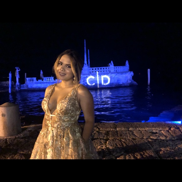 Jovani gold dress - Picture 3 of 4